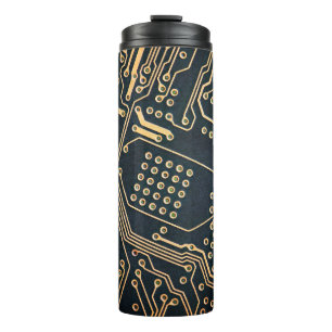 Bouteilles Isothermes Composants électroniques, gros plan de la carte in