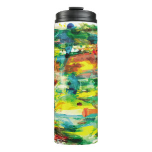 Bouteilles Isothermes composition abstraite de peinture à l'huile dessi