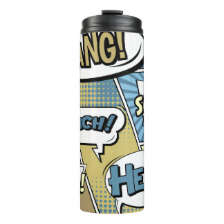 Bouteilles Isothermes concept créatif Abstrait comic pop art style blan