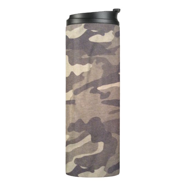Bouteilles Isothermes Conception camo rétro, chili avec poignée pratique (Tourné sur la gauche)