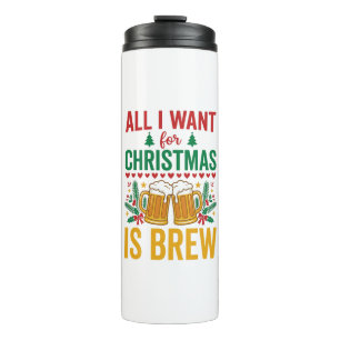 Bouteilles Isothermes Conception de boisson de vacances Christmas Brew