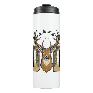 Bouteilles Isothermes Conception de chemise vectorielle Buck Camo pour l