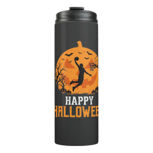 Bouteilles Isothermes Conception de dunk de basket-ball Halloween citrou