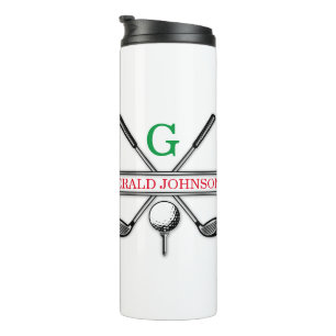 Bouteilles Isothermes Conception de monogramme de golf minimaliste éléga