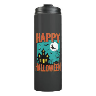 Bouteilles Isothermes Conception de sorcière de maison hantée Halloween