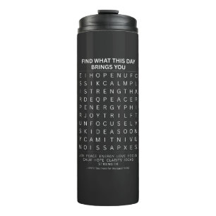 Bouteilles Isothermes Conception du puzzle de recherche de mots d'esprit