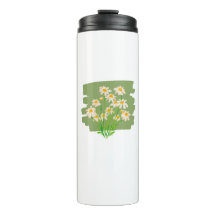 Conception florale rustique sur fond vert