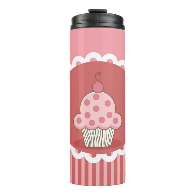 Bouteilles Isothermes Conception rose de petit gâteau (Devant)