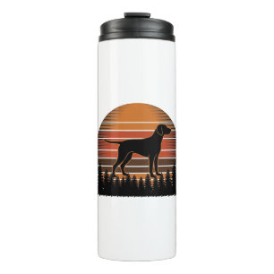 Bouteilles Isothermes Conception vectorielle de chien de chasse vintage