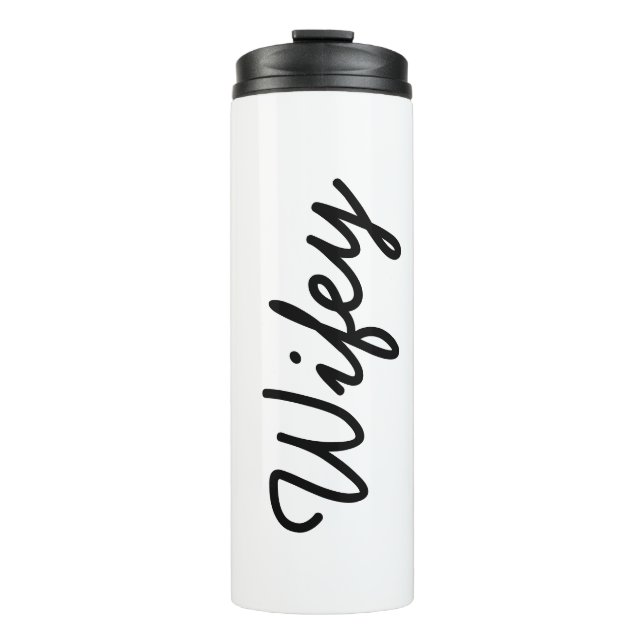 Bouteilles Isothermes Cool Monogramme Noir Et Blanc Élégant Design (Devant)