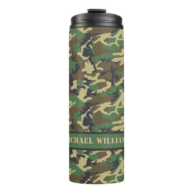 Bouteilles Isothermes Copie de Militairy Camo de région boisée - (Devant)