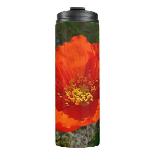 Bouteilles Isothermes Coquelicot Rouge d'Alaska Fleur Colorée
