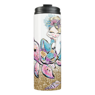 Bouteilles Isothermes *~* Coques de sirène Monogramme Parties scintilla