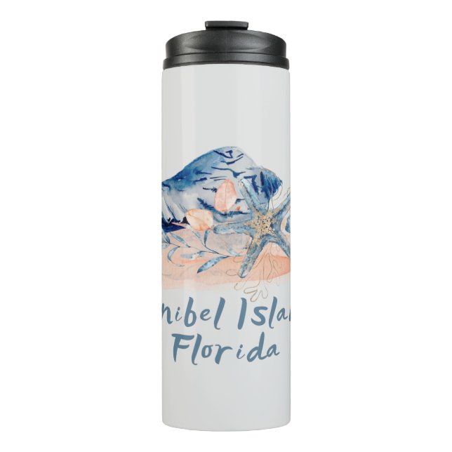 Bouteilles Isothermes Coquillages de l'île de Sanibel (Devant)