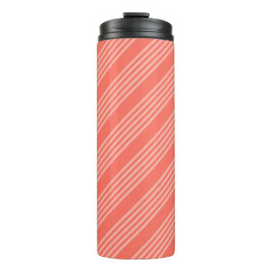 Bouteilles Isothermes Corail vivant cinq bandes motif