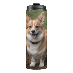 Bouteilles Isothermes Corgi Dans Les Roses Rose,
