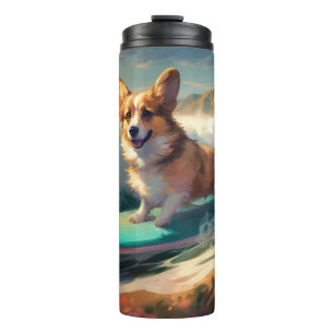 Bouteilles Isothermes Corgi  Plage Surf Peinture