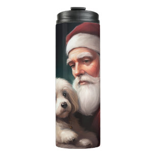 Bouteilles Isothermes Coton De Tulear Avec Noël Du Père Noël