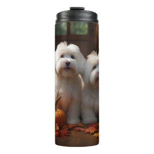Bouteilles Isothermes Coton De Tulear Chiot Automne Citrouille délice