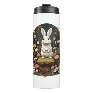 Bouteilles Isothermes Cottagecore esthétique Rabbit Floral Fairycore Fun