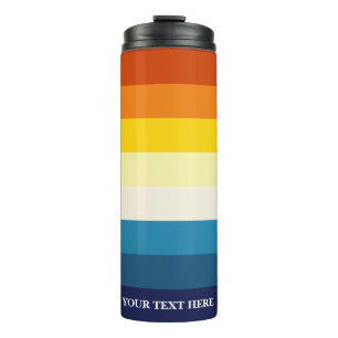 Bouteilles Isothermes Coucher de soleil vintage Couleur Arc-en-ciel colo