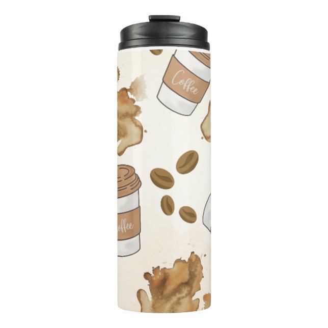 Bouteilles Isothermes Couleur crème thermale Tumbler (Devant)