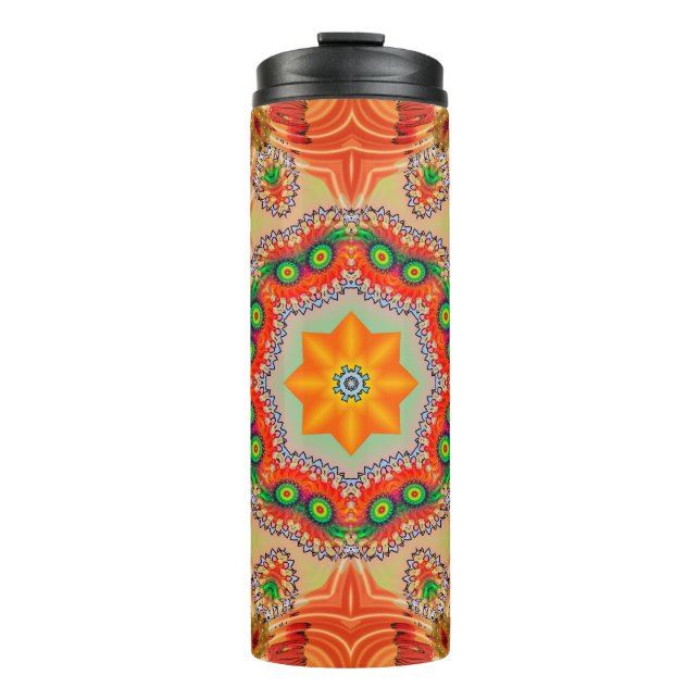 Bouteilles Isothermes Couleurs d'énergie vibrantes : design mandala. (Devant)