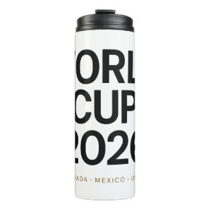 Bouteilles Isothermes Coupe du Monde 2026 Un Match Trois Nations Minimal
