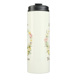 Bouteilles Isothermes Couronne florale vintage de mon premier lapin de P