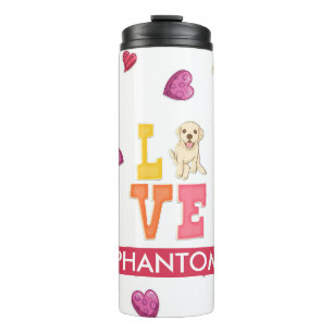 Bouteilles Isothermes Coutume Valentine's Day Labrador Retriever Chien