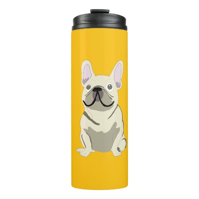 Bouteilles Isothermes Cream French Bulldog (Devant)