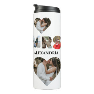 Bouteilles Isothermes Créez votre propre couple Mr et Mrs photo Matching