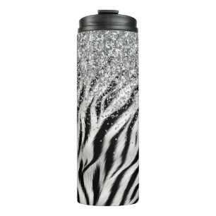 Bouteilles Isothermes Crème or Parties scintillant brillante Zebra Print