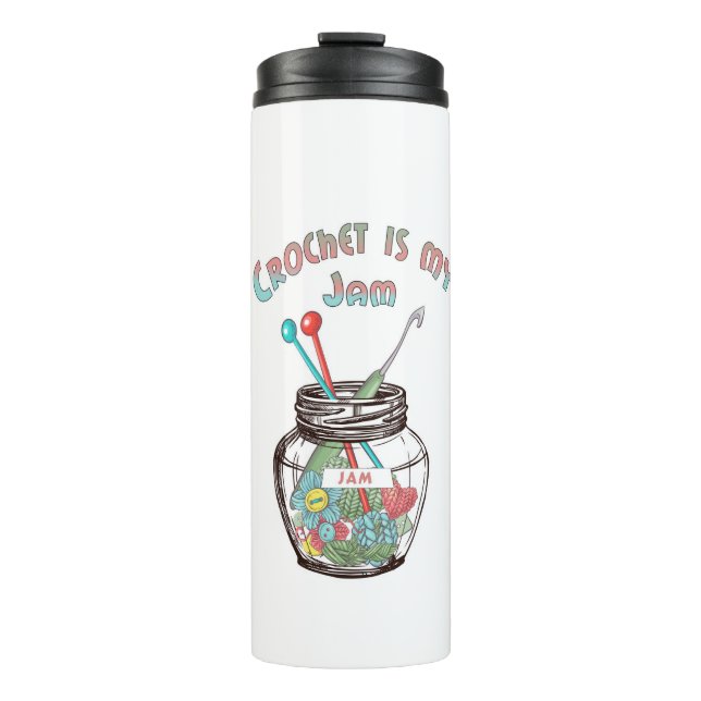 Bouteilles Isothermes Crochet est ma confiture (Devant)