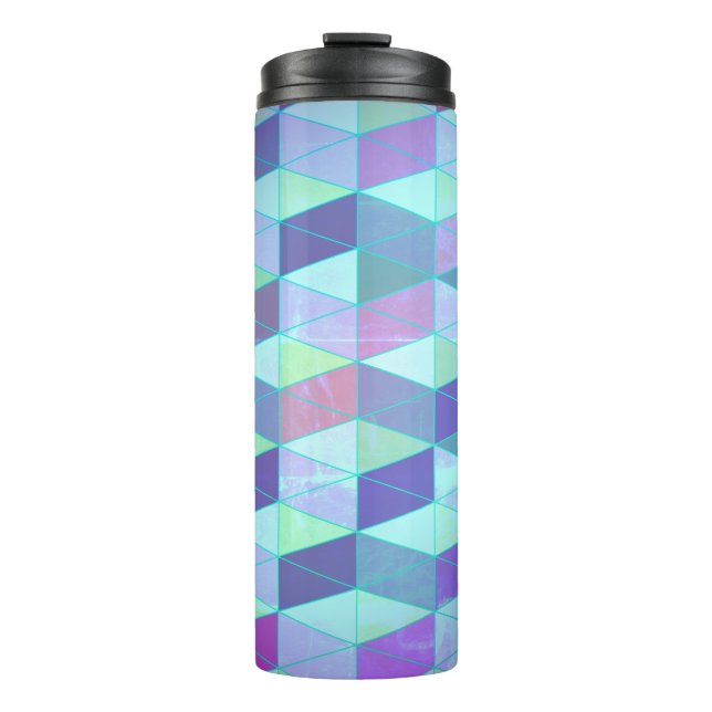 Bouteilles Isothermes Cubes en triangles Motif géométrique (Devant)