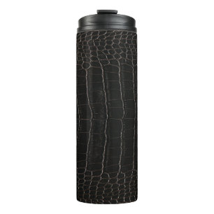 Bouteilles Isothermes Cuir de crocodile luxueux : texture textile.