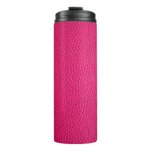 Bouteilles Isothermes Cuir rose peau texture cuir