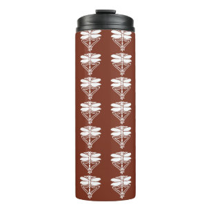 Bouteilles Isothermes Cuivre Red Arts et l'artisanat Dragonflies