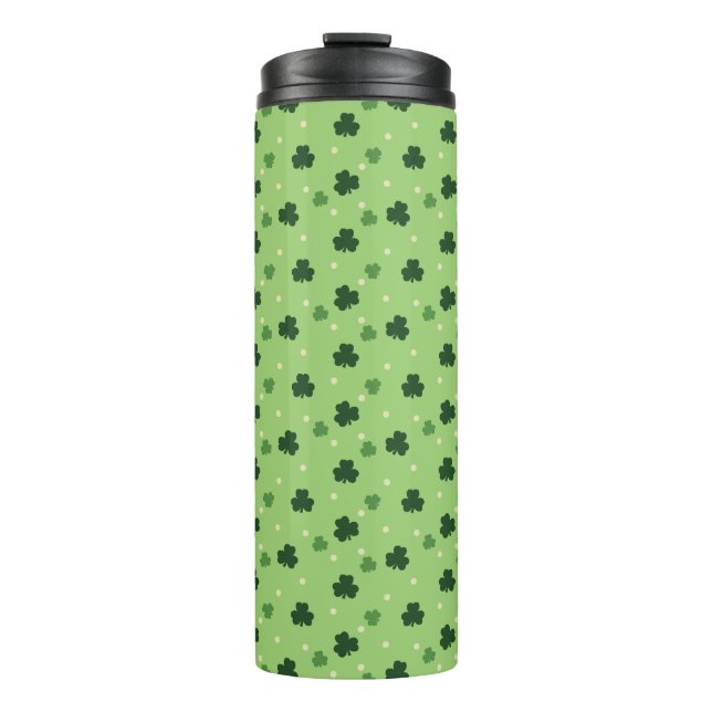 Bouteilles Isothermes Culbuteur de motif de shamrock (Devant)