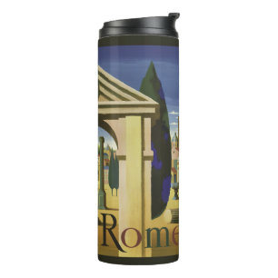 Bouteilles Isothermes Culbuteur vintage de voyage de Rome Italie