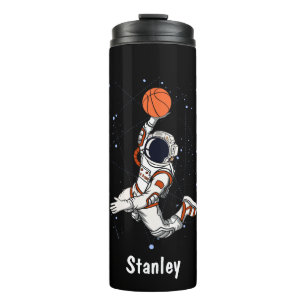 Bouteilles Isothermes Cute astronaute noire Espace extra-atmosphérique G