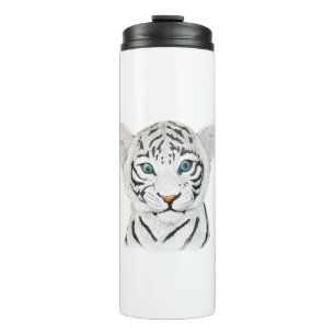 Bouteilles Isothermes Cute Beautiful White Tiger With Blue Eyes