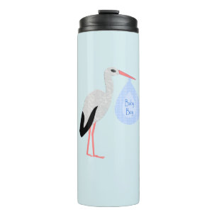 Bouteilles Isothermes Cute Blue Baby Boy Stork