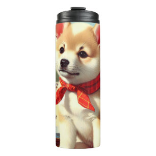 Bouteilles Isothermes Cute coréen Jindo Dog Peinture