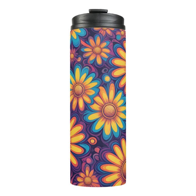 Bouteilles Isothermes Cute Daisy Flower Botanique motif école girly (Devant)