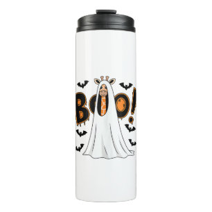 Bouteilles Isothermes Cute Giraffe Boo Costume d'Halloween Zoo Lover _3