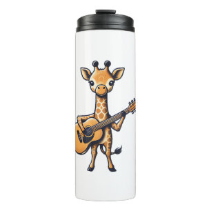 Bouteilles Isothermes Cute Giraffe Jouer Guitare Giraffes Musicien Musi