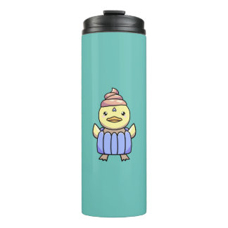 Bouteilles Isothermes Cute Kawaii Chibi Cupcake Canard Tumbler Thermal