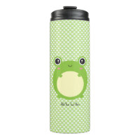 Cute Kawaii Frog avec texte et photo personnalisés