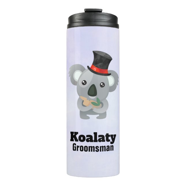 Bouteilles Isothermes Cute Koala Pun Koalaty Groomsman (Devant)